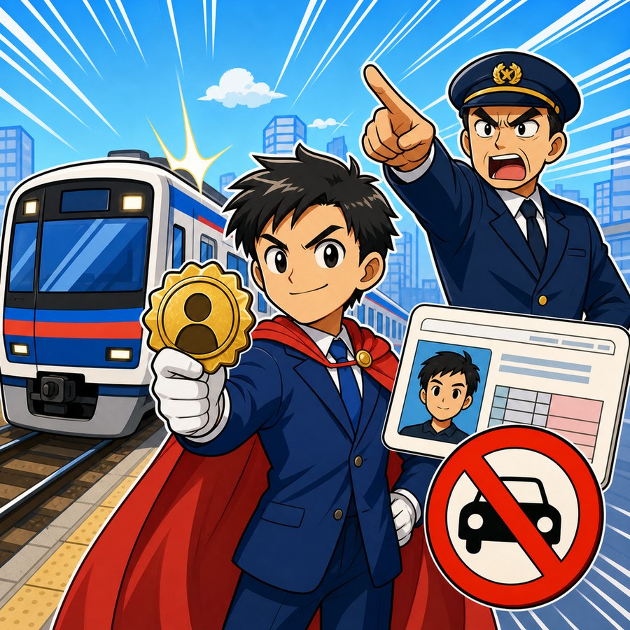 行政行為の分類のゴロを表す漫画風イラスト